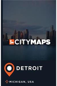 City Maps Detroit Michigan, USA
