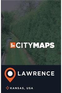 City Maps Lawrence Kansas, USA