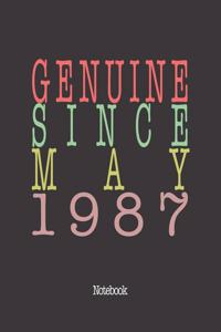 Genuine Since May 1987