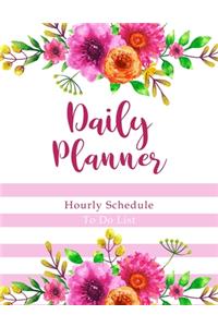 Daily Planner with Hourly Schedule