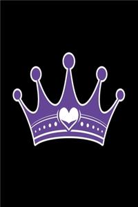 Princess with crown and heart lila version