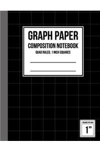 Graph Paper Notebook 1 inch Squares