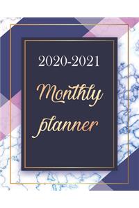 Monthly Planner 2020-2021