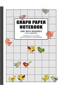 Graph Paper Notebook 1 Inch Squares