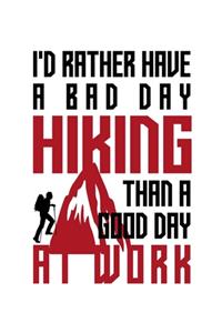 I'd rather have a bad day hiking than a good day at work