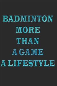 Badminton Notizbuch