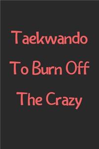 Taekwando To Burn Off The Crazy