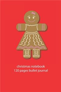 christmas notebook 120 pages bullet journal