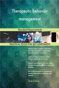 Therapeutic behavior management