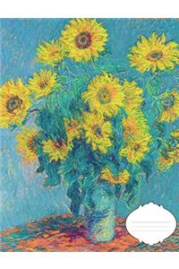 Van Gogh Sunflower Composition Book