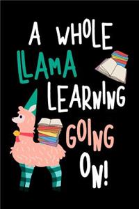 A Whole Llama Learning Going on
