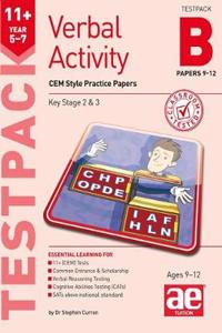 11+ Verbal Activity Year 5-7 Testpack B Papers 9-12