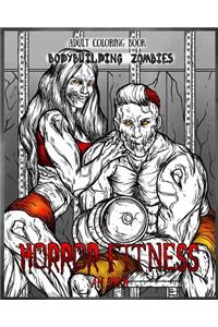 Adult Coloring Book Horror Fitness