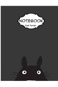 Notebook Journal : Totoro 04: Pocket Notebook Journal Diary, 120 pages, 8.5 x 11 (Dot-Grid,Graph,Lined,Blank Notebook Journal)