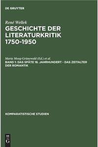 Das späte 18. Jahrhundert, das Zeitalter der Romantik