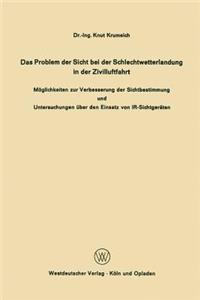 Problem Der Sicht Bei Der Schlechtwetterlandung in Der Zivilluftfahrt