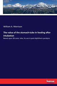 value of the stomach-tube in feeding after intubation