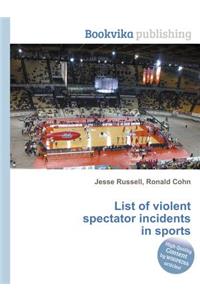 List of Violent Spectator Incidents in Sports