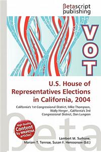 U.S. House of Representatives Elections in California, 2004