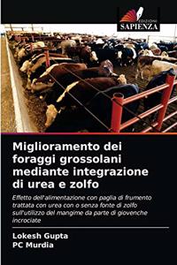 Miglioramento dei foraggi grossolani mediante integrazione di urea e zolfo