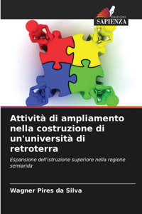 Attività di ampliamento nella costruzione di un'università di retroterra