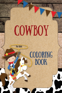 Cowboy coloring book for kids
