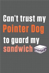Can't trust my Pointer Dog to guard my sandwich