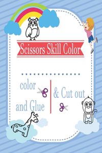 Scissors Skill Color & Cut out and Glue