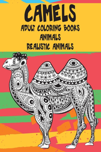 Adult Coloring Books Realistic Animals - Animals - Camels