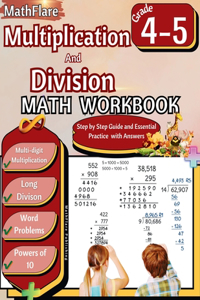 Multiplication and Division Math Workbook 4th and 5th Grade