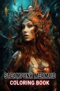 Steampunk Mermaid Coloring Book