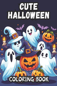 Cute Halloween Coloring Book for Adults