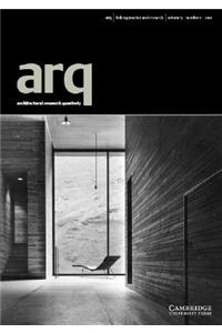 arq: Architectural Research Quarterly: Volume 5, Part 1