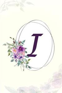 I - Monogrammed Gratitude Journal