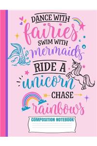 Dance With Fairies Composition Notebook