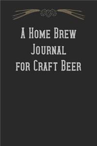 A Home Brew Journal for Craft Beer