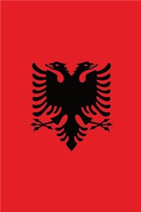 Albania Travel Journal - Albania Flag Notebook - Albanian Flag Book