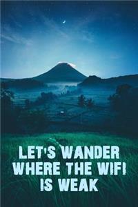 Let's Wander Where the Wifi Is Weak