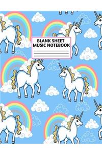 Blank Sheet Music Notebook