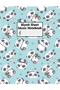 Blank Sheet Music Notebook