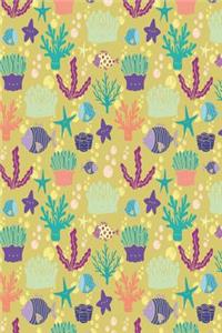 Meeresgrund Notizbuch gelbe Edition