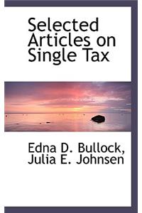 Selected Articles on Single Tax