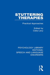 Stuttering Therapies