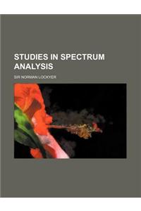 Studies in Spectrum Analysis