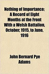 Nothing of Importance; A Record of Eight Months at the Front with a Welsh Battalion, October, 1915, to June, 1916