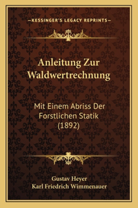 Anleitung Zur Waldwertrechnung