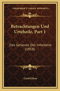 Betrachtungen Und Urteheile, Part 1
