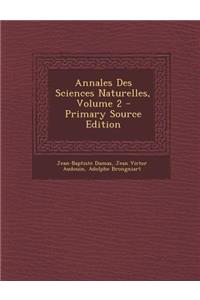Annales Des Sciences Naturelles, Volume 2
