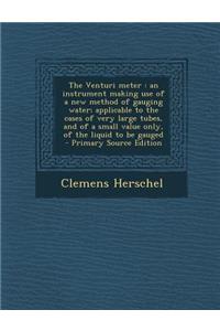 The Venturi Meter