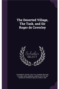 Deserted Village, the Task, and Sir Roger de Coverley